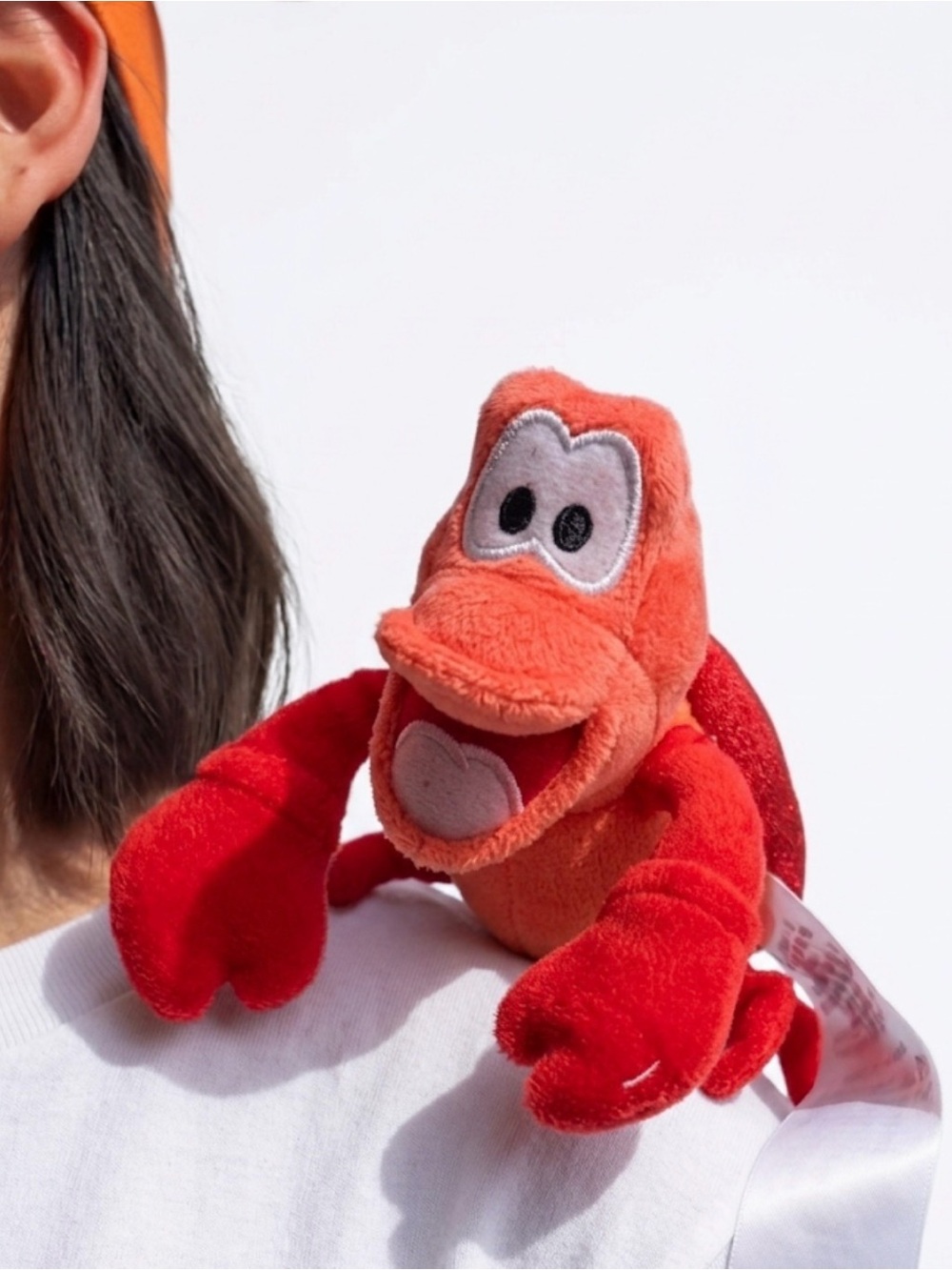 New Disney Plush Sebastian Shoulder Magnetic Pal, The Little Mermaid